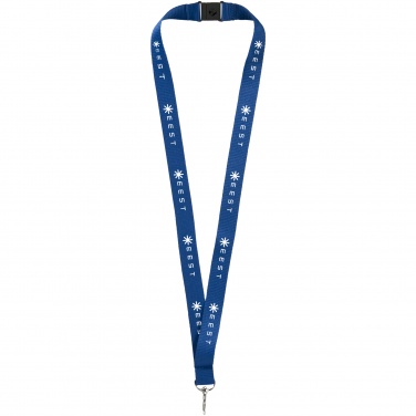 Logo trade promotional merchandise photo of: Lago lanyard, blue