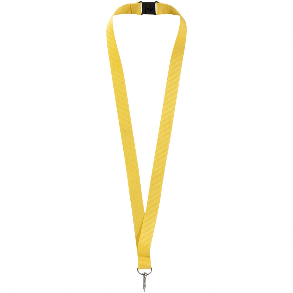 Logo trade promotional merchandise image of: Lago lanyard, yellow