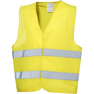 Logo trade advertising products image of: Professional safety vest in pouch, yellow