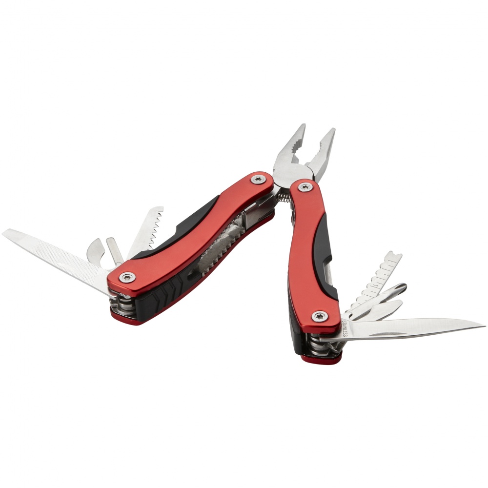 Logo trade promotional gifts image of: Casper 11-function multi tool, red