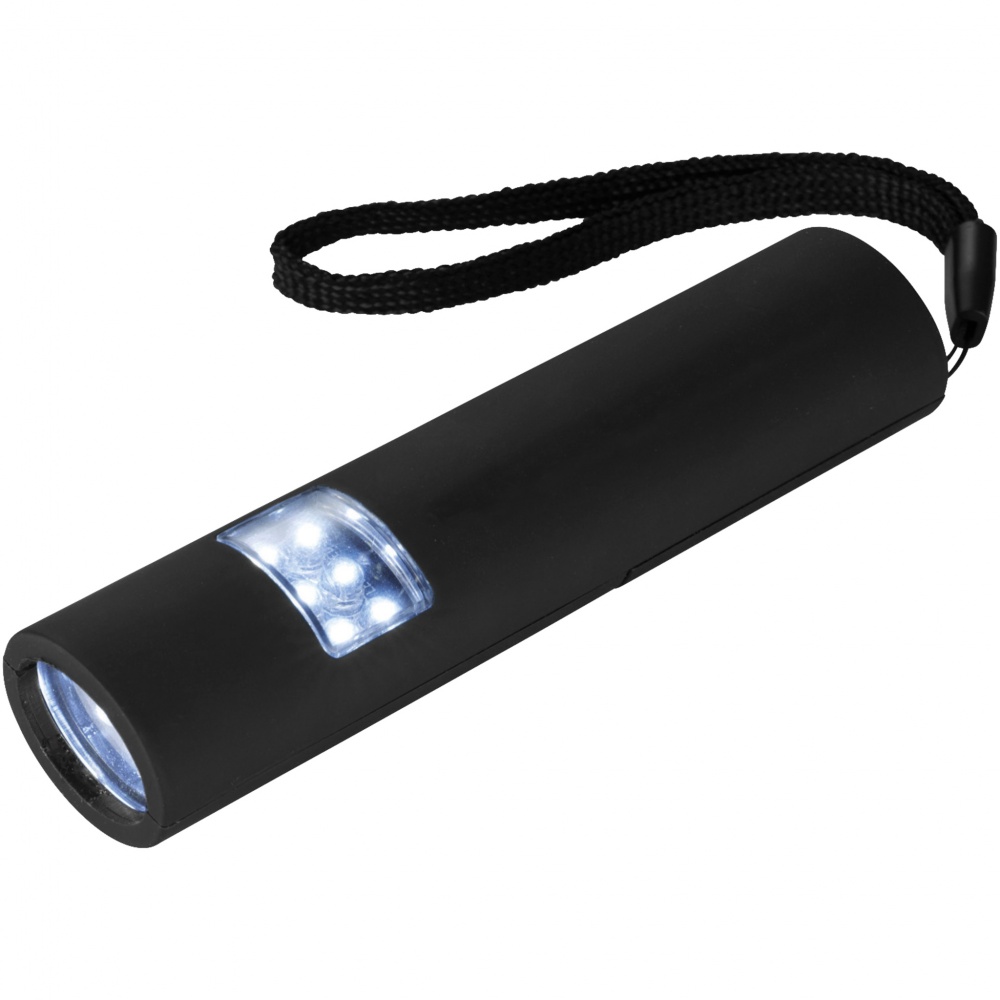 Logo trade advertising products image of: Magnetic LED flashlight, black