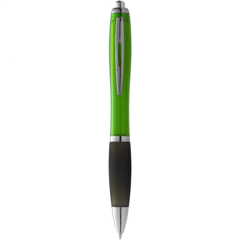 Logo trade business gift photo of: Nash ballpoint pen, light green