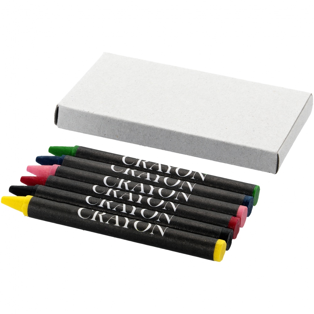 Logo trade promotional giveaway photo of: 6-piece crayon set