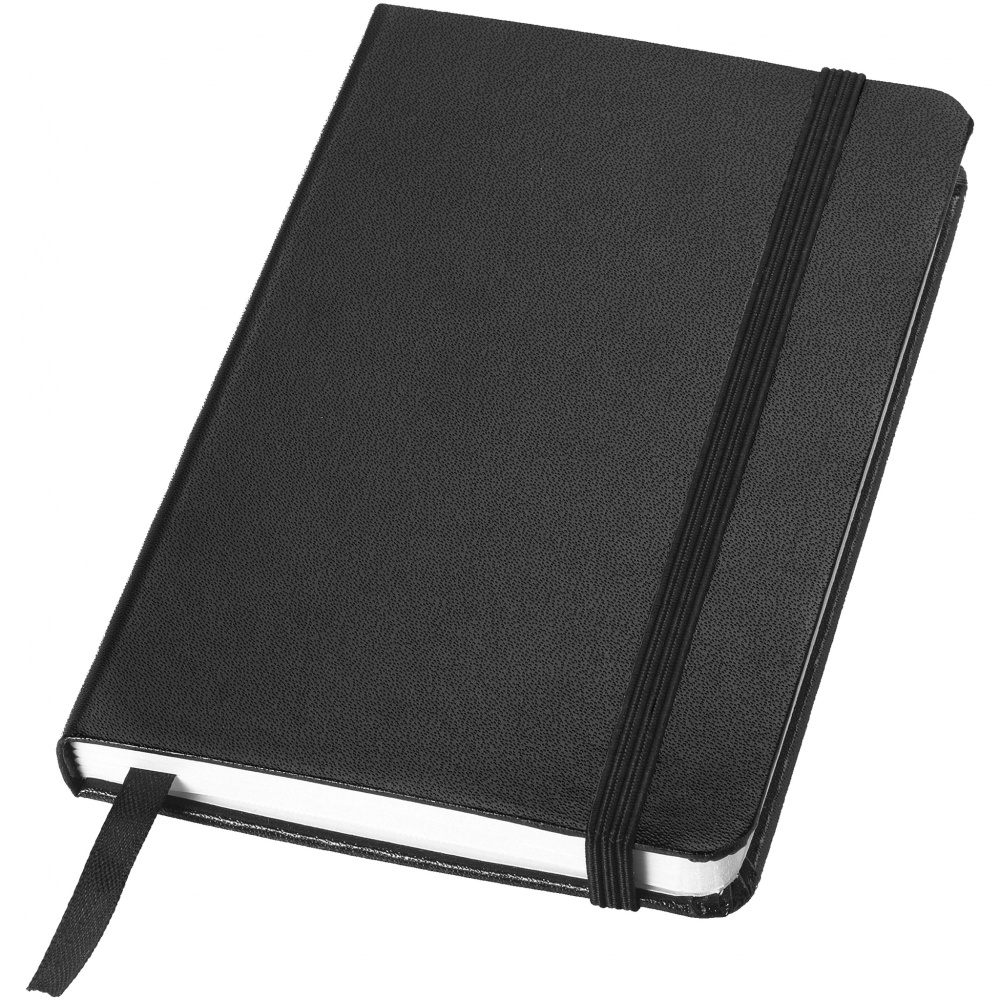 Logo trade promotional giveaways picture of: Classic pocket notebook, black