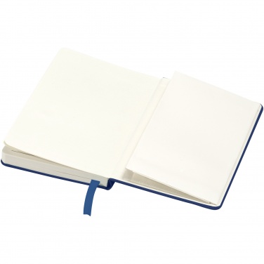 Logo trade promotional merchandise image of: Classic pocket notebook, dark blue