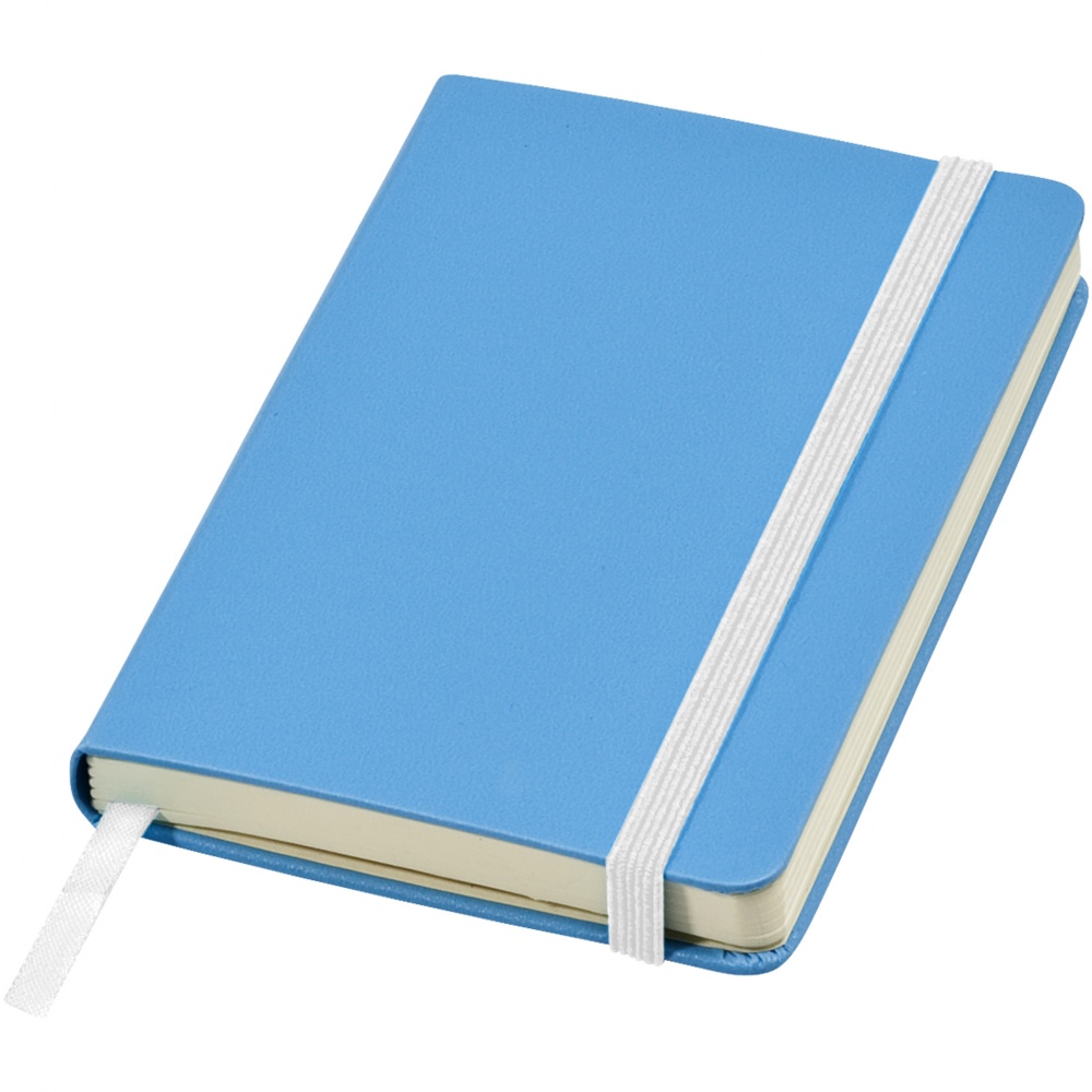 Logo trade promotional giveaways picture of: Classic pocket notebook, light blue