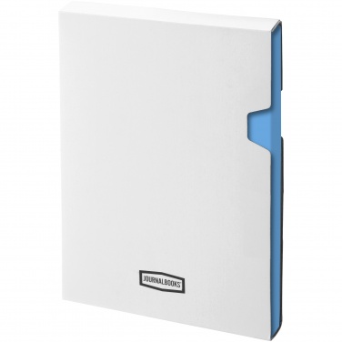 Logo trade promotional gifts image of: Classic office notebook, light blue