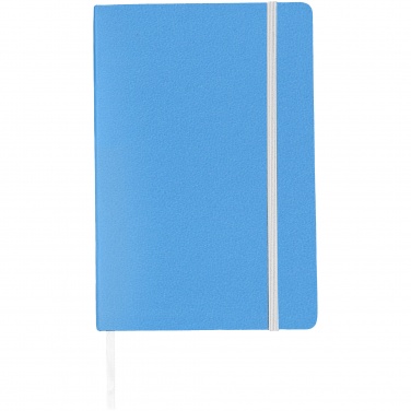 Logo trade promotional gifts image of: Classic office notebook, light blue