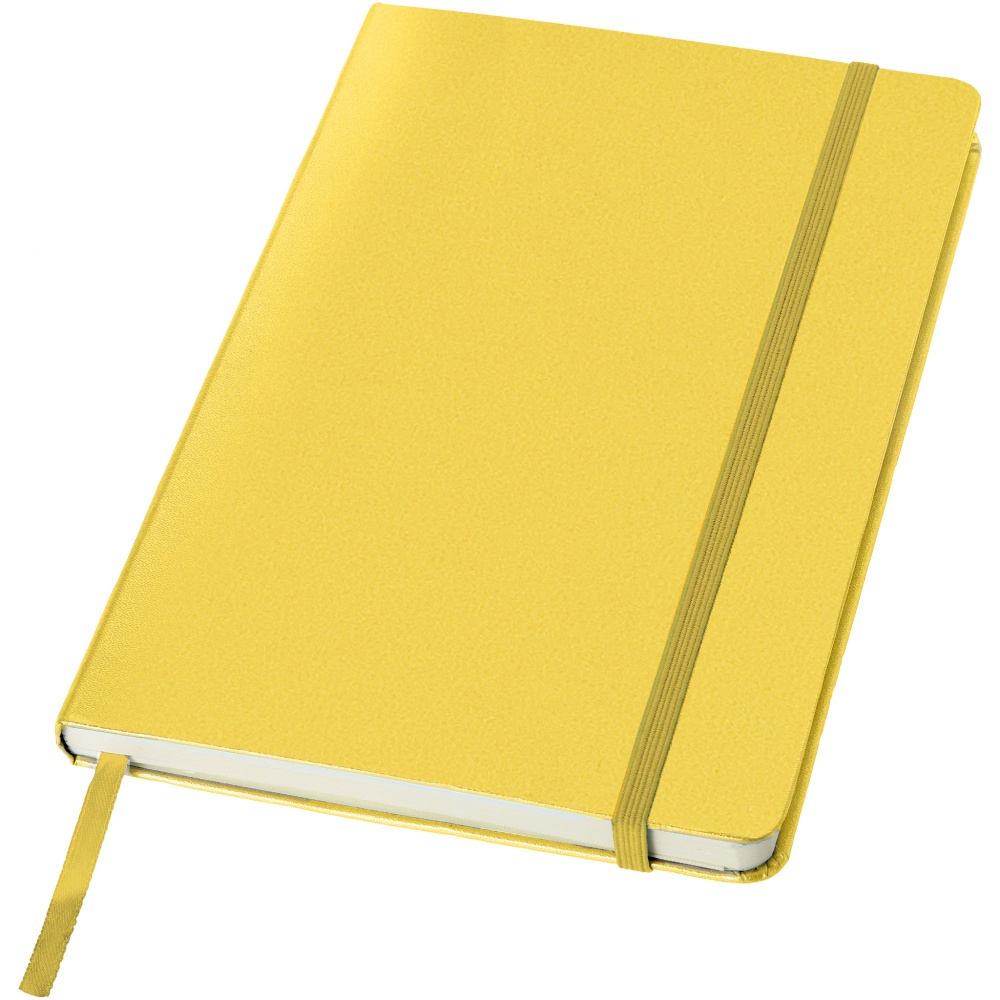 Logo trade promotional items image of: Classic office notebook, yellow