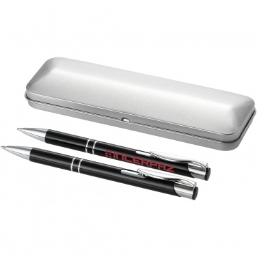 Logo trade promotional items picture of: Dublin pen set, black