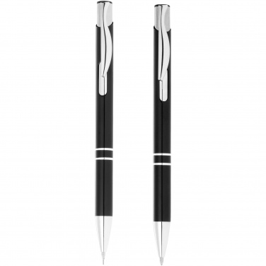 Logo trade promotional merchandise picture of: Dublin pen set, black