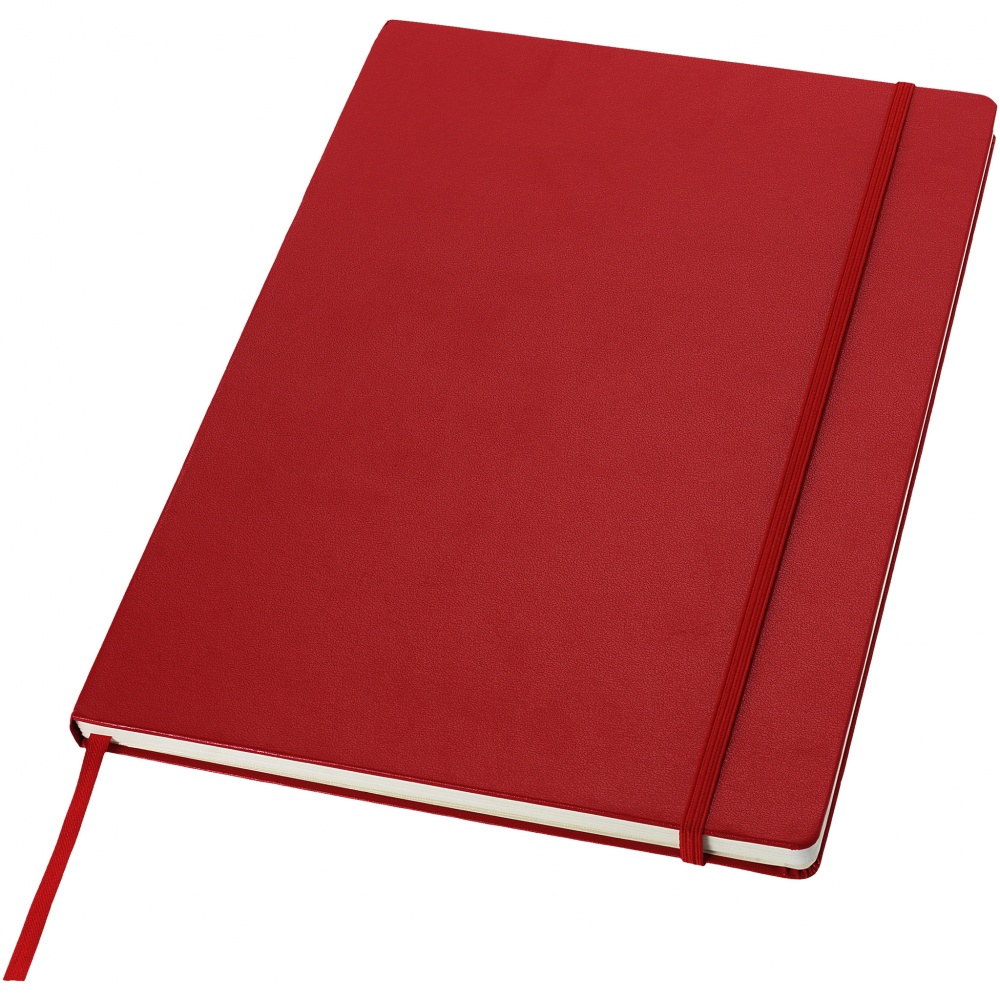 Logotrade business gifts photo of: Executive A4 hard cover notebook, red