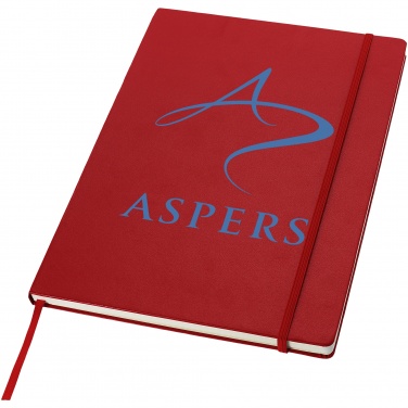 Logo trade promotional gifts picture of: Executive A4 hard cover notebook, red