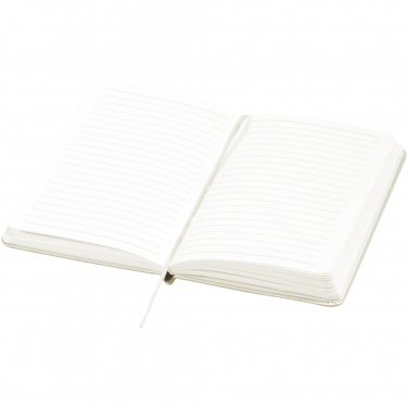 Logo trade promotional merchandise photo of: Executive A4 hard cover notebook, white