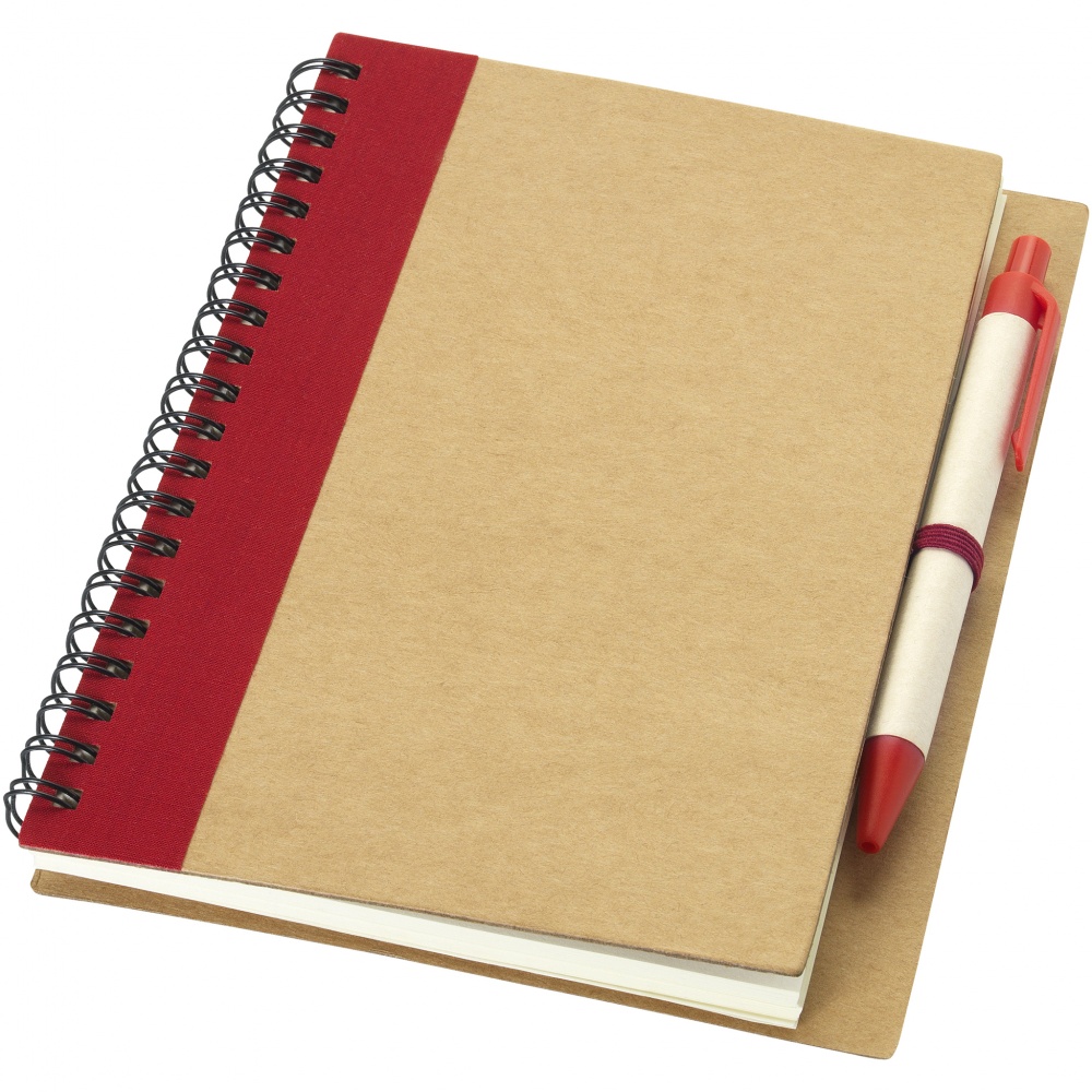 Logotrade promotional merchandise picture of: Priestly notebook with pen, red