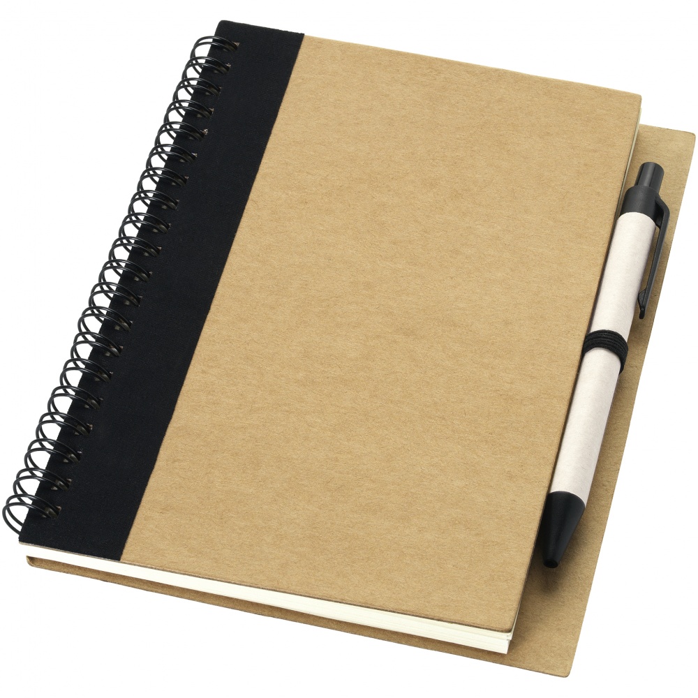 Logotrade promotional merchandise photo of: Priestly notebook with pen, black