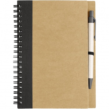 Logotrade promotional product image of: Priestly notebook with pen, black