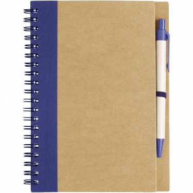 Logotrade promotional products photo of: Priestly notebook with pen, blue