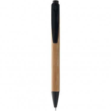 Logo trade promotional products image of: Borneo ballpoint pen, black