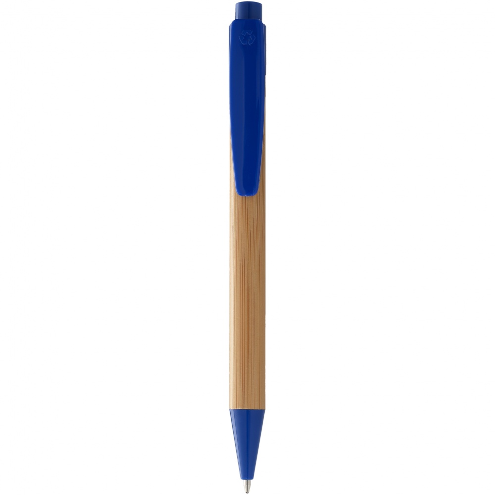 Logo trade promotional products image of: Borneo ballpoint pen, blue