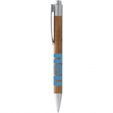 Logo trade promotional items image of: Borneo ballpoint pen, silver