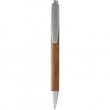 Logo trade promotional gifts picture of: Borneo ballpoint pen, silver