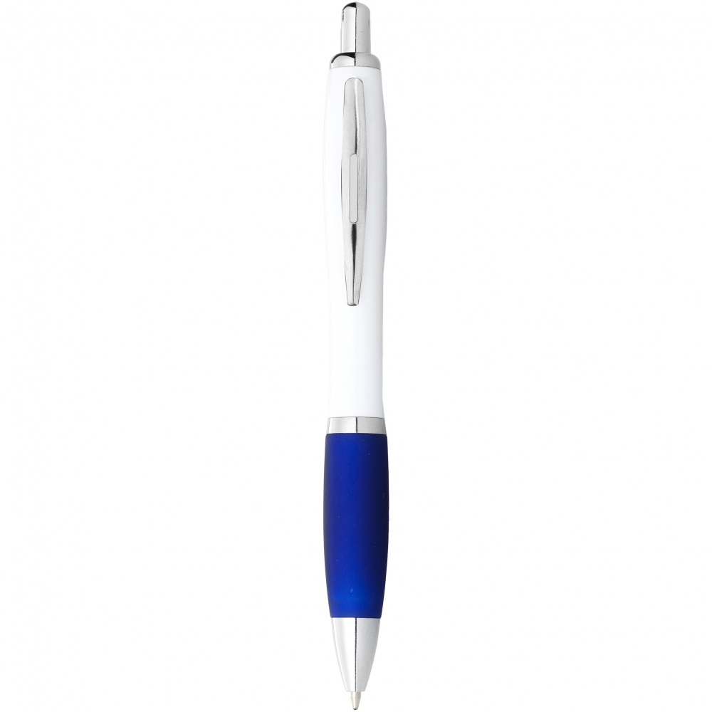 Logo trade promotional giveaways image of: Nash Ballpoint pen, blue