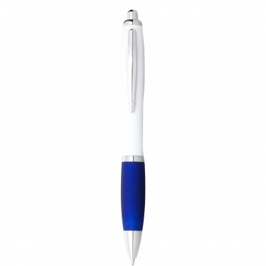 Logo trade business gifts image of: Nash Ballpoint pen, blue