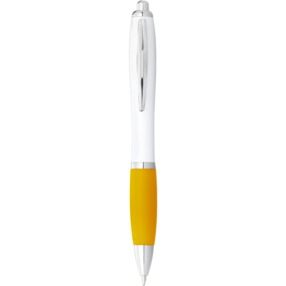 Logo trade promotional item photo of: Nash Ballpoint pen, yellow