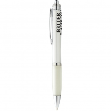 Logotrade promotional items photo of: Nash ballpoint pen, white