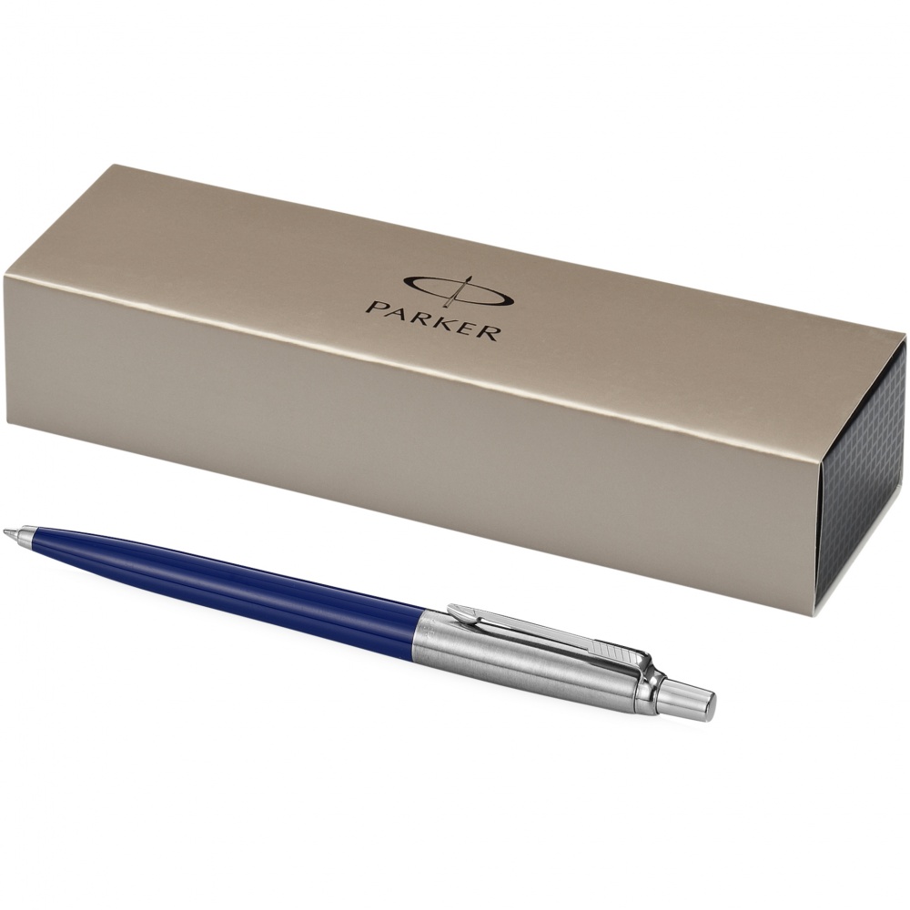 Logo trade promotional items image of: Parker Jotter ballpoint pen, dark blue