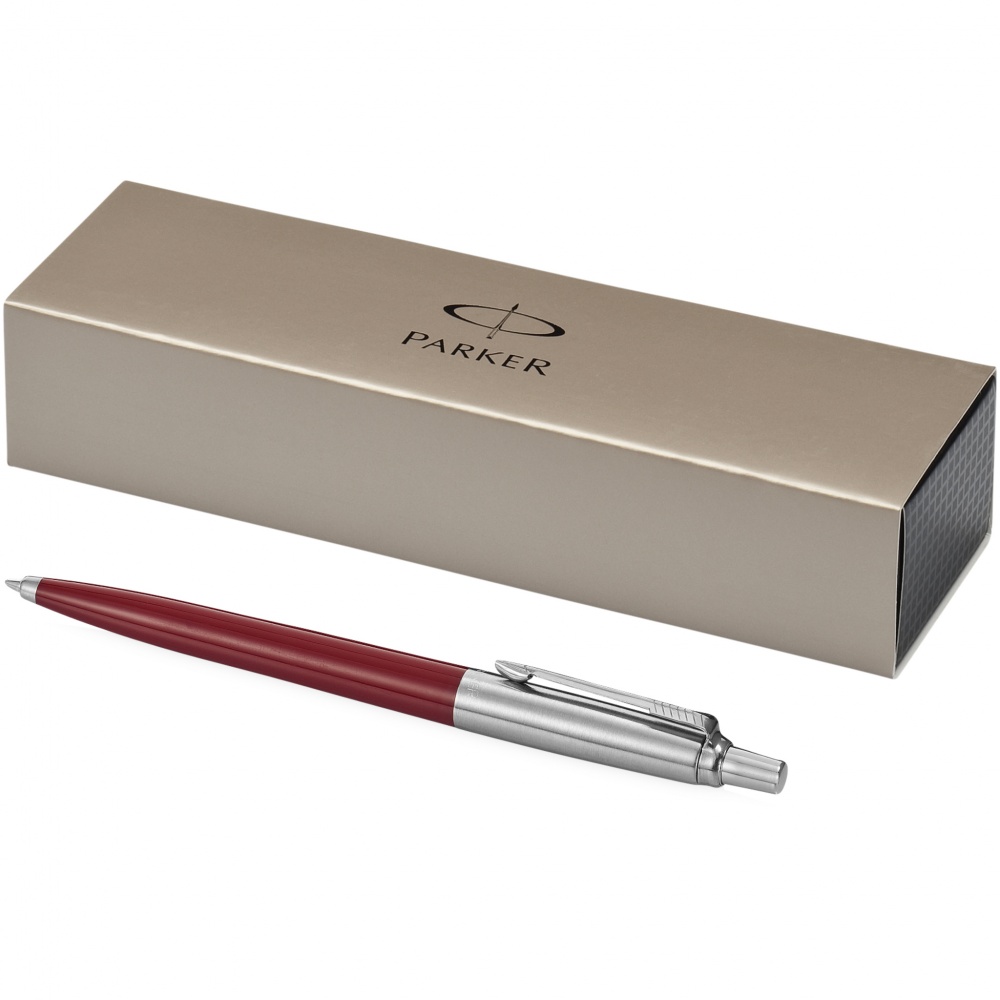 Logo trade promotional giveaways image of: Parker Jotter ballpoint pen, red