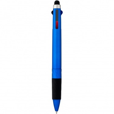 Logo trade promotional gifts picture of: Burnie multi-ink stylus ballpoint pen, blue