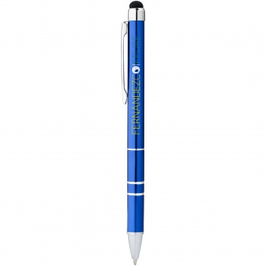 Logo trade promotional gifts picture of: Charleston stylus ballpoint pen, blue