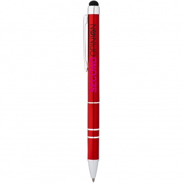 Logotrade business gifts photo of: Charleston stylus ballpoint pen, red