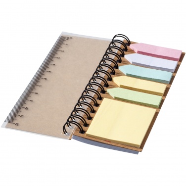 Logo trade promotional gifts image of: Spiral sticky note book