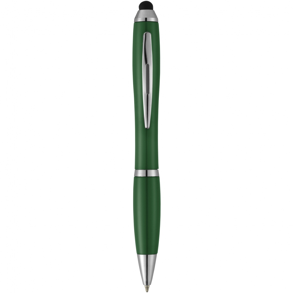 Logotrade business gift image of: Nash stylus ballpoint pen, green