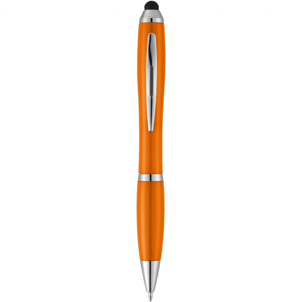 Logotrade advertising product picture of: Nash stylus ballpoint pen, orange