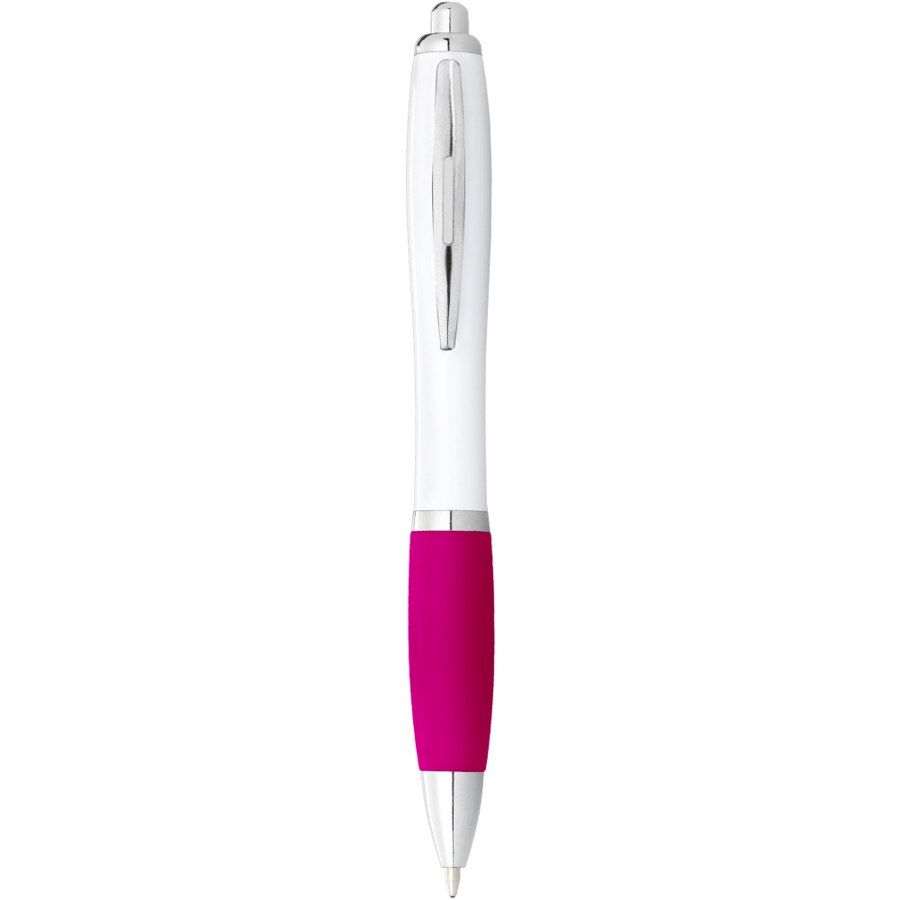 Logo trade promotional merchandise photo of: Nash ballpoint pen, pink