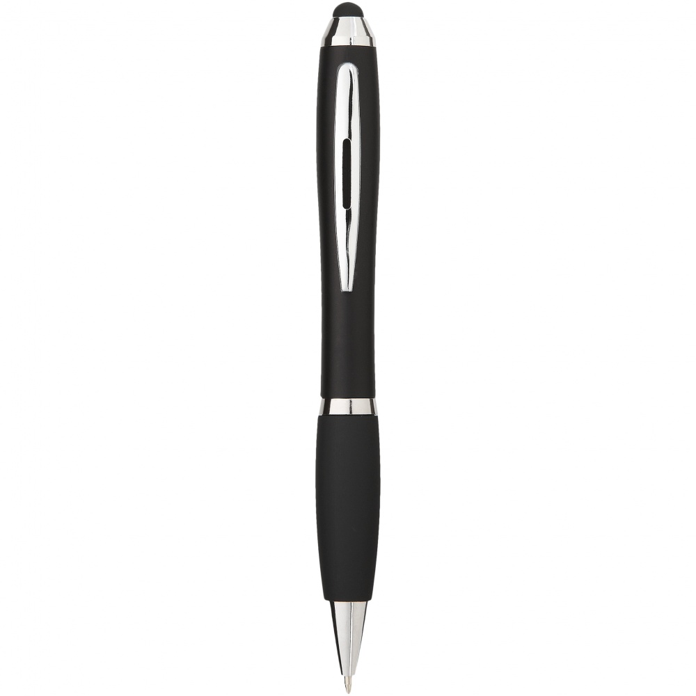 Logo trade promotional merchandise photo of: Nash Stylus Ballpoint Pen, black