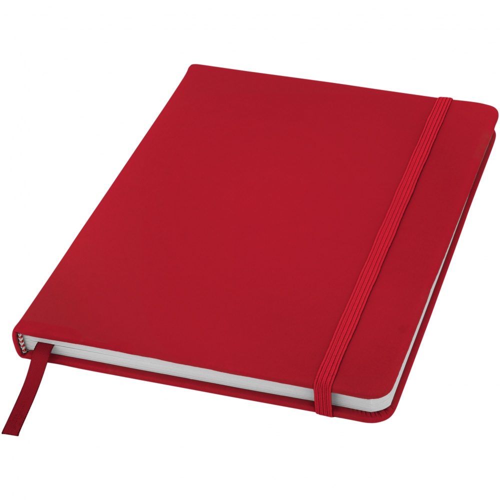 Logo trade promotional items picture of: Spectrum A5 Notebook, red