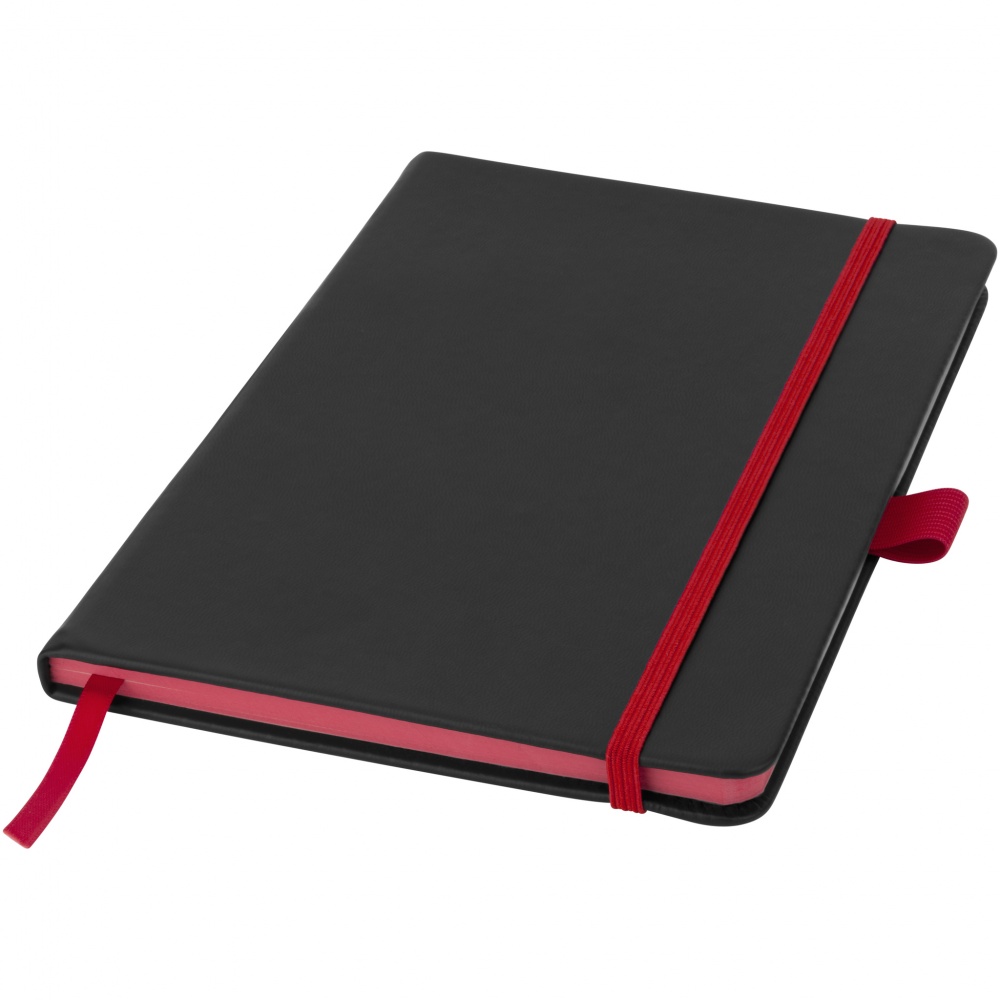 Logotrade promotional gifts photo of: Colour Edge A5 Notebook, red