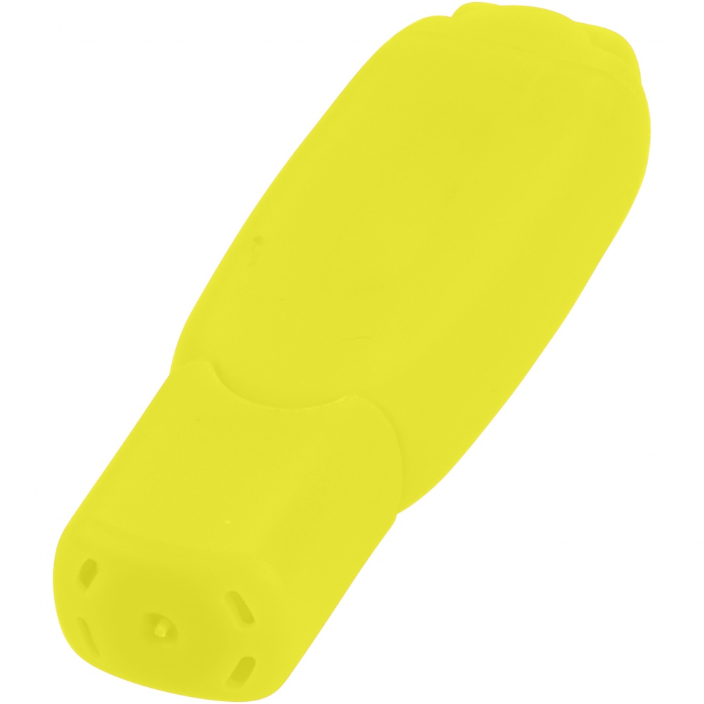 Logo trade corporate gifts image of: Bitty highlighter, yellow