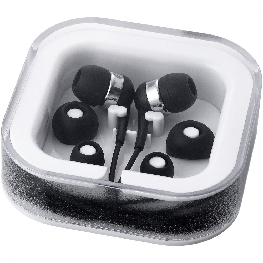 Logo trade corporate gifts picture of: Sargas earbuds, black