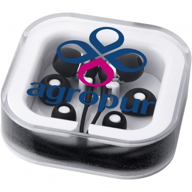 Logo trade corporate gifts image of: Sargas earbuds, black