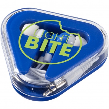 Logo trade business gift photo of: Rebel earbuds, blue