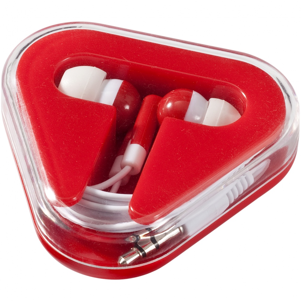 Logo trade promotional items picture of: Rebel earbuds, red