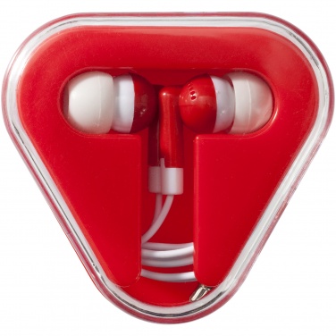 Logo trade business gifts image of: Rebel earbuds, red