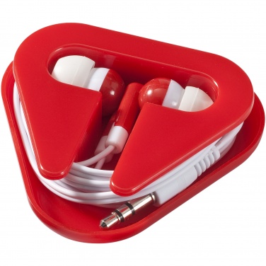 Logo trade promotional gifts image of: Rebel earbuds, red