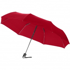 21.5" Alex 3-section auto open and close umbrella, red